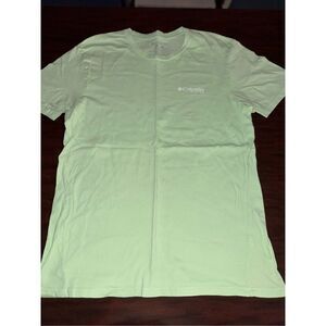 Columbia PFG Light Green Tarpon Fish Mens Short Sleeve Tee Size Large